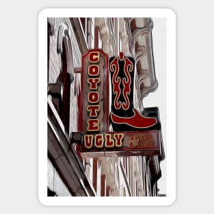 Coyote Ugly Saloon Sign Sticker